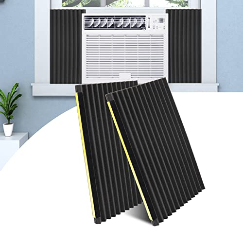 Pearwow Window Air Conditioner Side Panels, 2 Pack Air Conditioner Side Panel for Windows,Summer Heat and Draft Insulation,Window AC Side Panels Window Seal,Window Air Conditioner Accessories