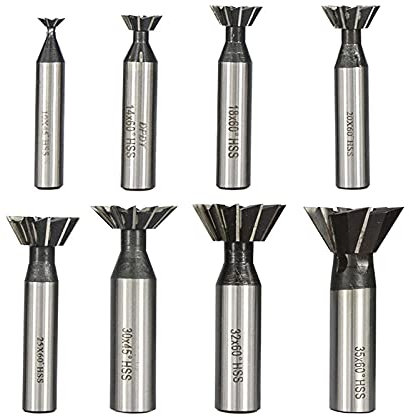 Dovetail Milling Cutter 45 55 60Degrees HSS End Mills High Speed Steel CNC Machine Router Bit Metal Cutter Slotting Tool-12x60 Degrees