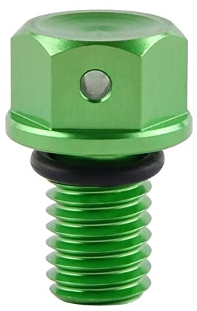 ZLLMY Nicecnc M1. 0xp1.5 Vite for Bulloni di Scarico Dell'olio/Adatta for Kawasaki KX 65 85 100 125 250 250F 450F KLX 250 D-Tracker 300 300R KDX 175 200 Durable And Cost-Effective (Color : Green)