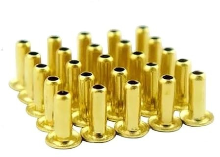 DHAEY SeroNi 30pcs M0.9 * 2.5 Brass Copper Hollow Rivet 0.9mm