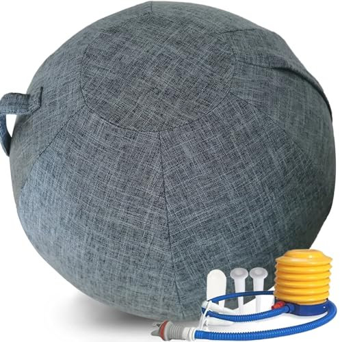 WTZHHK Swiss Ball Grossesse, Chaise Ballon, Ballon Grossesse avec Couvercle, Pompe, Ballon Grossesse pour Le Bureau Et La Maison Ballon Siege Bureau…