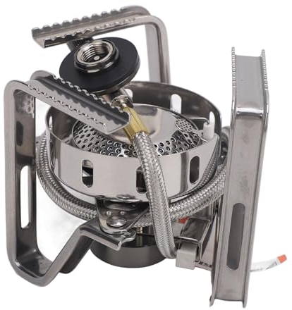Cuisinière à Gaz Coupe-vent de Camping, Brûleur de Cuisinière Coupe-vent, Large Zone de Cuisson Compacte pour l'extérieur