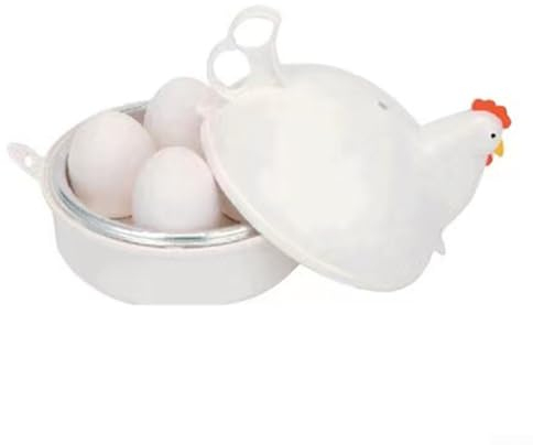4 Egg Capacity Egg Cooker, Egg Cooker for Soft Hard Boiled Eggs, Egg Cooker with Steamer Attachment, Microwave Egg Cooker,Home Kitchen Tools