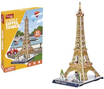 EXPLORA - Eiffelturm - 3D-Puzzles 540010 - 31 Teile - Historisches Denkmal - Level 2 - Ohne Kleber oder Schere - Bildungs - Paris - Konstruktionsspiel - Geschenk - Modell - Ab 5 Jahren