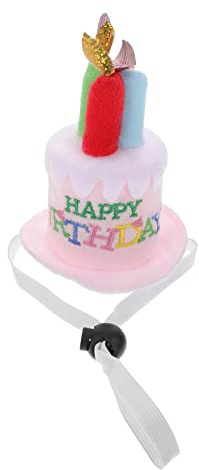 PHENOFICE Geburtstagshut Kuchendesign Plüsch Unisex Partykopfschmuck Für Kinder Und Erwachsene Mit Kerzenmotiv