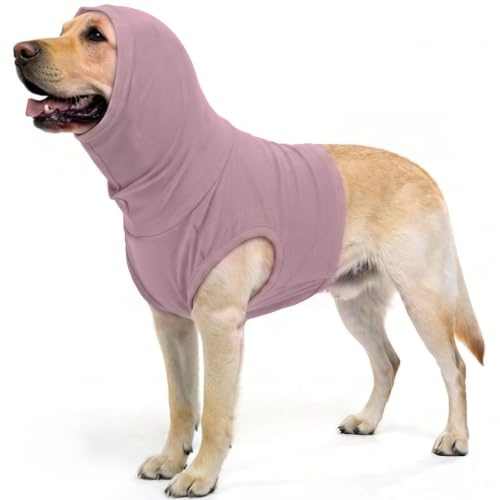 PUMYPOREITY Katze Halstuch, Kopfverband Katzen Schal Hundeschal Nach Halsop Kopfschutz Hunde Nackenschutz, Wunde Stellen Vor Kratzen Schützen(Lila, 3XL)