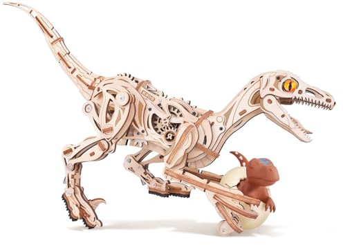 ROKR 3D-träpussel Raptor Dinosaur