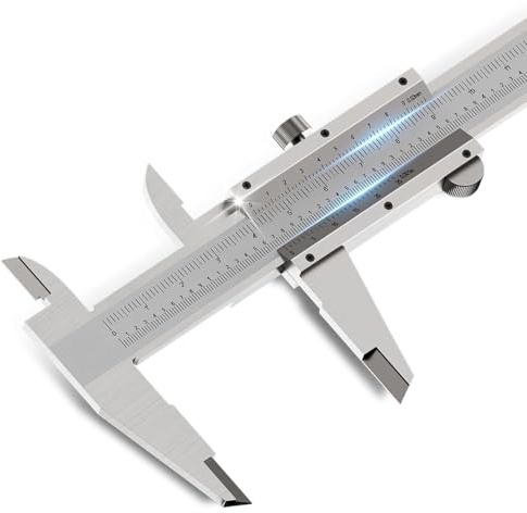 Pied à Coulisse 0-150mm - Outil Micromètre Vernier - Pieds à Coulisse, Pied à Coulisse Acier Inoxydable, 0.02mm Haute Précision Outil Micromètre, Mesure de Diamètre pour Intérieur et Extérieur