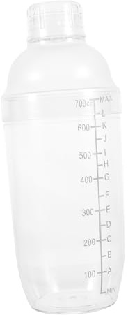 Cabilock Shaker Cocktail in Trasparente Bicchiere Miscelatore Bar e Casa Portatile e Sigillato Per Aperitivi Latte e Bevande Mix Facile Da Pulire