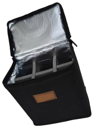 Kleine Brennstoff-Zylinder-Aufbewahrungstasche, nachfüllbare Tanks, multifunktionaler Herdkanister, für dauerhafte kleine Tanks, Schwarz , L