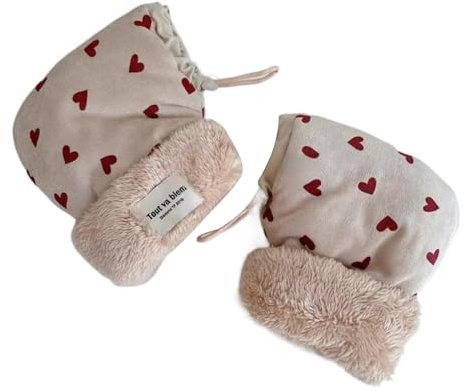 Kalttoy Gants d'hiver multi-usages épais et doux pour garçons et filles avec cadeau chaud Manchons de guidon pour enfants chauds et élégants Manchons de guidon multi-usages épais et confortables à