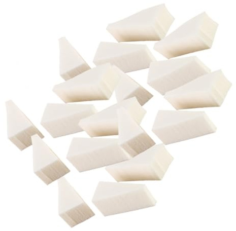 Spugna per Make-up a Cuneo 40 Pezzi in Spugna Bianca | Forma Trapezoidale, Presa Facile, per Manicure e Makeup, Adatta anche All'applicazione di Spirit Gum