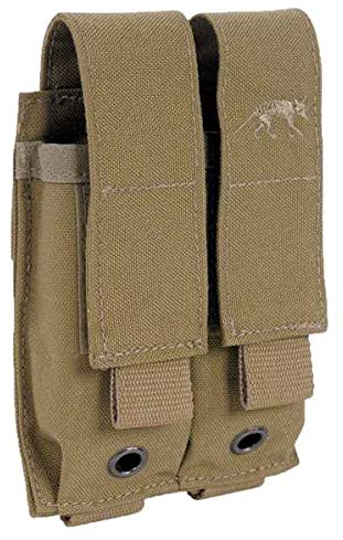 Tasmanian Tiger TT DBL Pistol Mag Pouch MKII Molle-System Doppel-Magazintasche für Pistolen kompatibel mit Glock SIG Beretta M9, Khaki