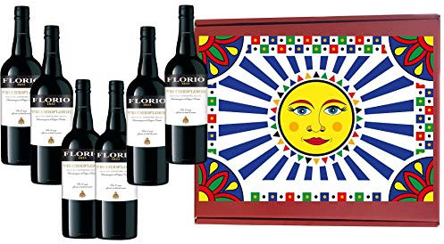 Sicilia Bedda - Vino Liquoroso Marsala Superiore Vecchio Florio - in Elegante Box 6 Bottiglie da 75 Cl