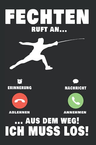 Fechter Tagesplaner: Fechten Telefon Fechter Fechtsport Sportfechter / Kalender 2022 / Wochenplaner Tagesplaner Planer / Planungsbuch To-Do-Liste / 6x9 Zoll / 100 ausfüllbare Seiten