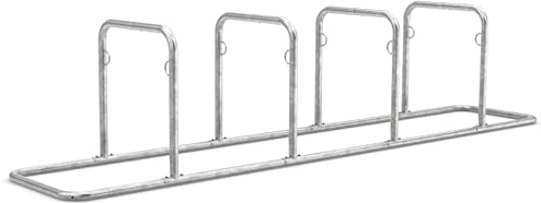 Fahrradparksystem Galaxy 34 | 4 Fahrradständer für 8 Fahrräder | Stahl verzinkt | Freiaufstellung, erweiterbar | Fahrrad Anlehnsystem, Anlehnbügel Radständer | Dreifke®