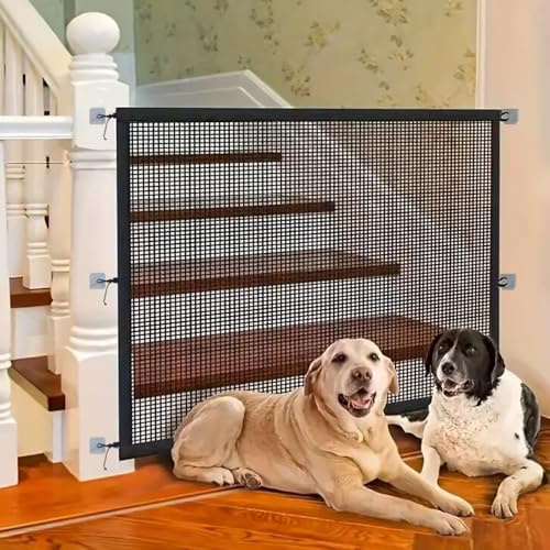 Haustiere Babys Treppenschutzgitter Ohne Bohren 100-110 Hundebarrieren Katze Hunde Absperrgitter Türschutzgitter Drinnen und Draußen Hundeschutzgitter Schwarz