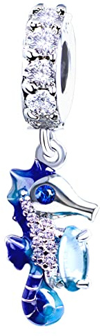 Jokmeo 925 Sterlingsilber Charm Anhänger Perle, passend für Pandora & europäische Armbänder und Halsketten, modischer Schmuck für Frauen.