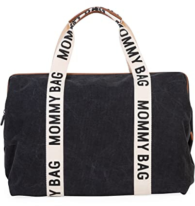CHILDHOME Mommy Bag, Wickeltasche, Mutterschaft, Reisetasche, große Kapazität, Wickelunterlage, verstellbarer Schultergurt, Thermotasche, Kofferdurchlass