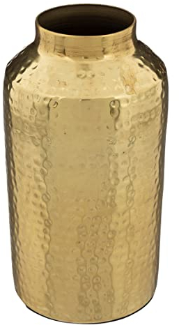 Atmosphera - Jarrón Gold Metal - Dorado - H19 cm