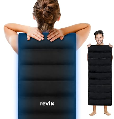 REVIX Full Body Ice Pack for Back, Large Ice Packs for Injuries Reusable Extra Large Gel Ice Pack for Entire Back Pain Relief, Cold Compress Therapy for Chemo Shoulder Hip & Leg Swelling, Bruises