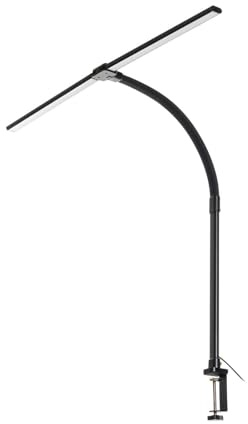 Lindby LED Klemmleuchte dimmbar, Lichtfarbe einstellbar Schreibtischlampe klemmbar Büro Gaming Bürolampe flexibler Leuchtkopf Gaminglampe Klemmlampe