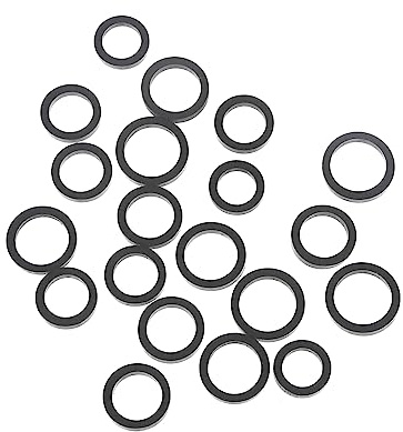 Polea tensora de goma para reproductores de cinta de casete, correa de rueda inactiva para grabadora de cubierta de casete, reproductor de cinta de 3,5 mm de grosor, correa de rueda inactiva, anillos