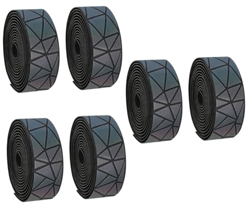 Kisangel 6stücke Rennrad Lenkerband Rutschfeste Griffe Atmungsaktiver Lenkerüberzug Stoßdämpfendes Griffband Für Sicheres Fahren Bei Nässe Für Straßen Und Mountainbikes