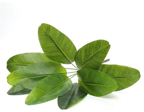 MIUYTRN 82 cm 9 Blätter tropischer künstlicher Bananenbaum, große Palmenzweige, gefälschte grüne Blätter, Monstera-Laub for Zuhause, Hochzeitsdekoration cuicui(E)