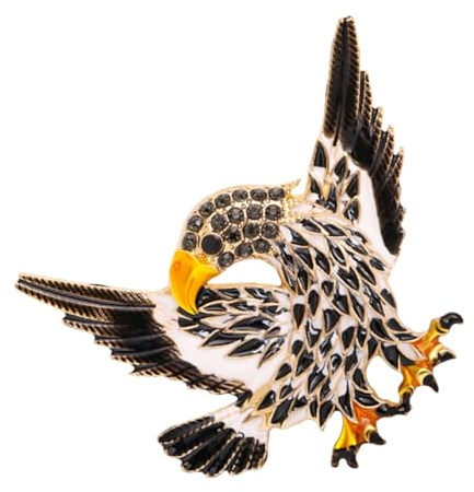 LIFKOME Tierförmige Brosche in -vogel-form Stilvolles Kleidungsaccessoire Hübsche Party-brosche-requisite Modisches Schmuckstück Für Männer Schwarze Zum Anstecken