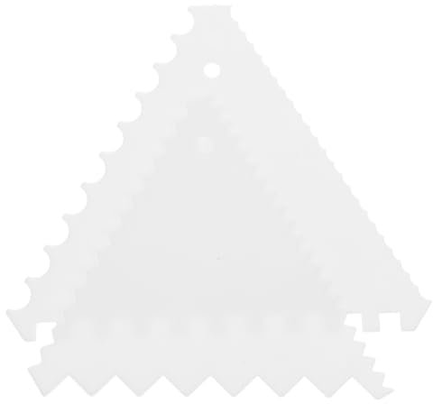 MAGICLULU 8pcs Baking Scraper Cake Decorating Spatula Plastic Kitchen Triangle Scraper for Cake Making Equipment Baking