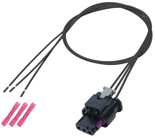 Reparatursatz Kabelsatz Buchse 3-polig 4F0973703 z.B. für PDC, Park Distance Control, Parksensor, kompatibel zu VW