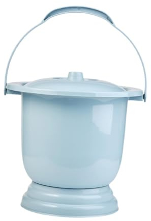 Harilla Pot de Chambre d'Urinoir de Pot, Usine d'Urinoir Épaissie d'Épaississement du Seau, Urinoir de Nuit avec Couvercle et Manche pour la Maison, Femmes Hommes, Bleu