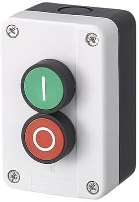 Momentaner Druckknopfschalter, IP65, selbstverriegelnd | Druckknopf-Schlüsselschalterstation mit Kabelverschraubungen, 440V, 10A, für automatische Toröffner (Stil 3)