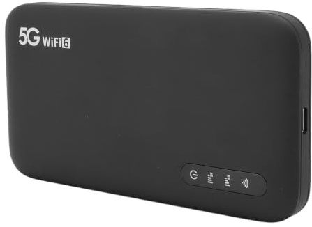 5G WiFi 6 Hotspot Mobile avec Emplacement pour Carte SIM - Routeur sans Fil Portable pour la Maison et Les Voyages, la Batterie 6100mAh Prend en Charge 16 Appareils, Une