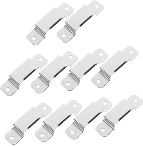 NUOBESTY 10pcs Metal Tape Measure Holder Clips Belt Mount Replacement Tool Clips for Pocket Workwear Adjustable Tool Belt Accessories
