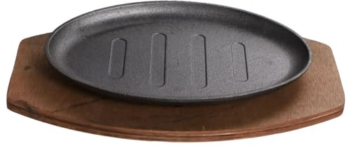 GLEAVI Parrilla Para Exteriores Hogar Sartén De Hierro Sartén Antiadherente Teppanyaki Uso Terraza o Jardín