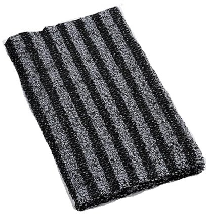 Långt handtag bad skrubb kol polyester tyg hygien hudrengöringsverktyg för vuxna 25 x 100 cm peeling rygg skrubber