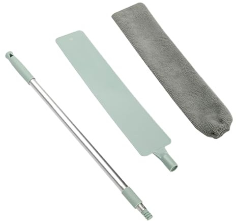 Handbesen mit Bürste - Verlängerbarer Staubwedel,Microfaser Staubtuch Für Möbel Boden Küche Schlafzimmer Tierhaare Matratzenunterkanten Reinigung