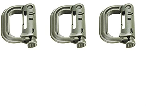 Webbing Lock Attach quickdraw Buckle Outdoor Camp Carabiner connect link Snap Shackle Clip Hike climb Backpack(Black)