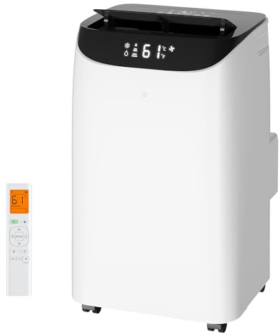 Inverter 16000 BTU Portable Air Conditioner, 3 in 1 Portable Ac Unit Cools Up for Rooms 850 Sq. Ft, Dual Hose Standing AC for Bedrooms with Dehumidifier, Fan, Quiet Sleep Mode, Remote Control
