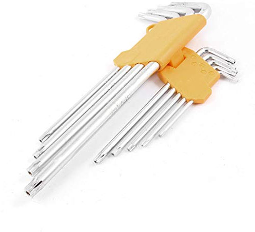 Aexit L Cacciavite Torx T10-T50 a forma di L Set 9 in 1 Set con supporto pieghevole ID: 763836