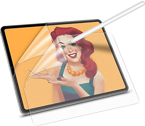 CUFEREDU 2 Stück Fühlen Sie sich wie Papier Schutzfolie für iPad Pro 12,9 Zoll 2017, 2015 S-Pen Matt Hydrogel-Film Explosionsgeschützt Folie Flexibel