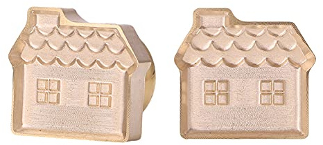 Generisches Wachs-Siegel-Stempel Antik-Siegelwachs-Stempel Messingkopf DIY Bastelwerkzeug (Haus)