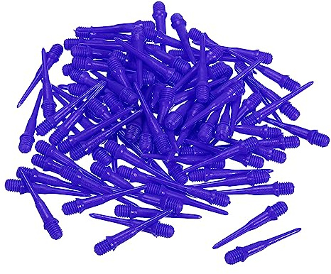 PATIKIL Plastic Dart Tips, 50 Pack 2BA Thread Soft Dart Tips Plastic Tip Soft Tip Dart Accessories, Blue