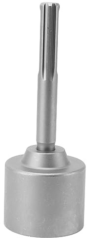 GLOGLOW T-Pfostentreiber, SDS Max Shank T-Pfostentreiberaufsatz, 5 Gruben, Schaft, Stahlzaunpfostentreiber Zum Eintreiben von Erdungsstangen (65mm)