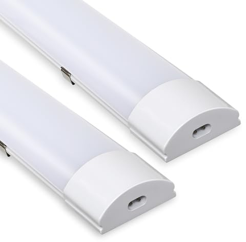 Sonnewelt 2er LED Feuchtraumleuchte 150 cm 48W, IP65 Wannenleuchte | 2er Set: 4000K Neutralweiß, IP65 wasserfest, komplette Wannenleuchte für Garage, Keller, Büro und Warenhaus.