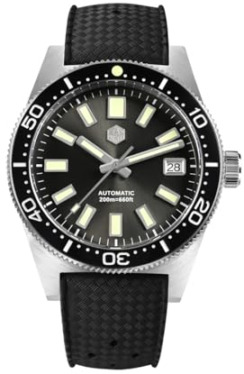 watchdives San Martin Herrenuhr 62mas SN007GB, 39mm 20Bar Taucheruhr NH35 Automatische Mechanische Luxus Taucher wasserdichte Armbanduhr