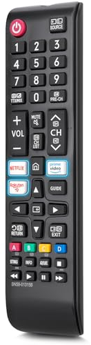 OMAIC Telecomando di ricambio universale per Samsung LED QLED SUHD UHD HDR LCD Frame Curved Solar HDTV 3D 4K 8K Smart TV