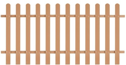 Lattenzaun, JUDYY Zaunelemente, Steckzaun, Teichzaun, Zaun Garten, Sicherheitszaun, Gartenzaun, Zäune Für Garten, WPC 200 x 100 cm